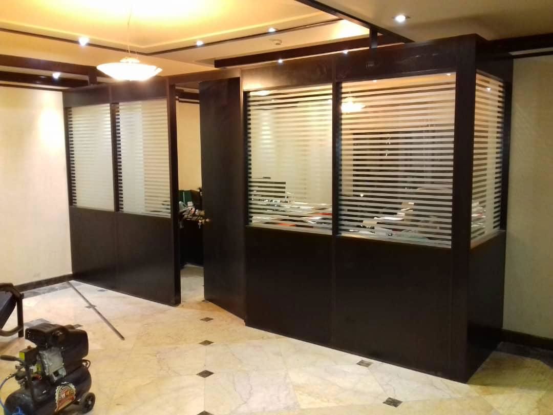 پارتیشن اداری با جزئیات دقیق — PA-1488 — آرایان ترسیم